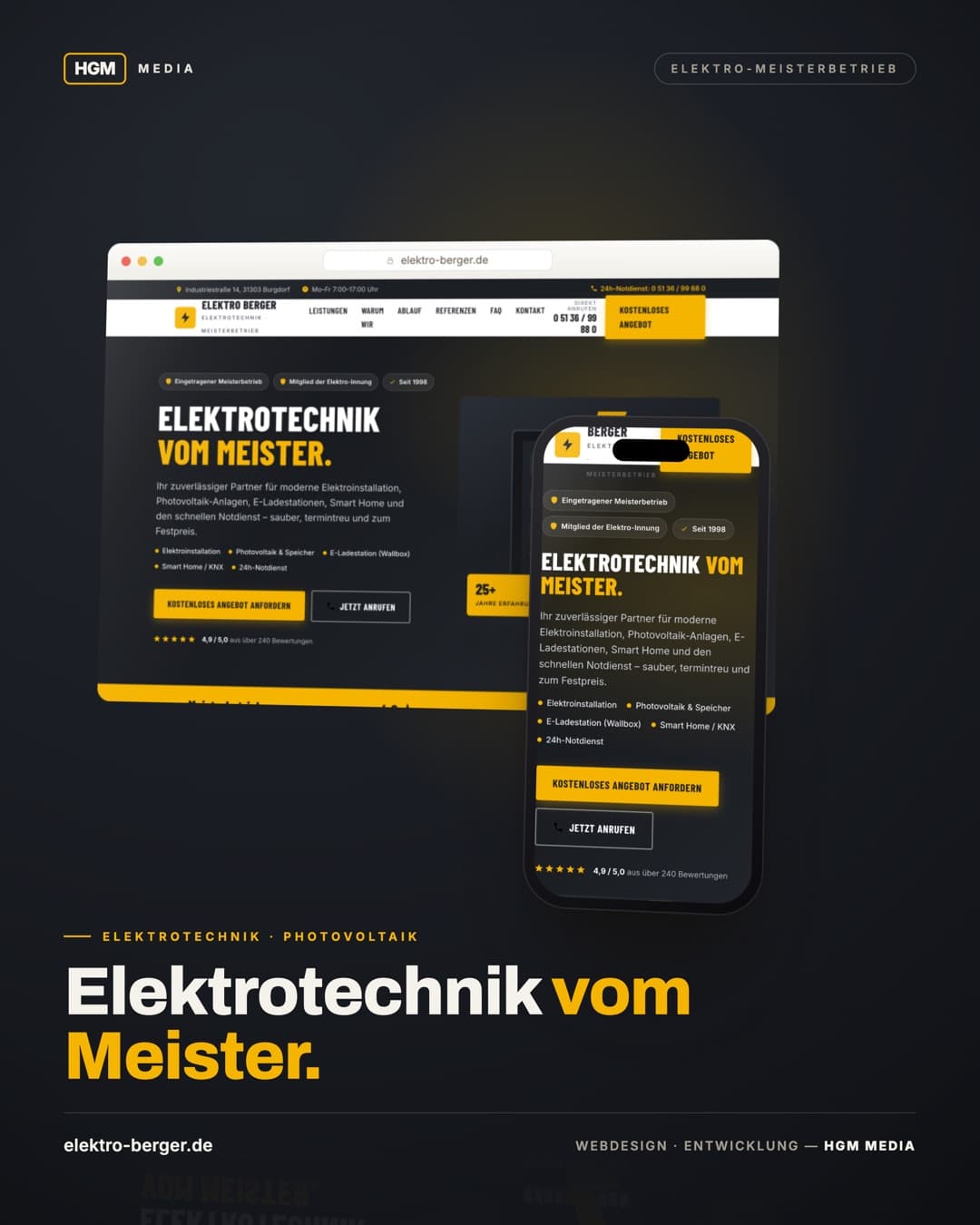 Elektro Berger — Elektrotechnik vom Meister.