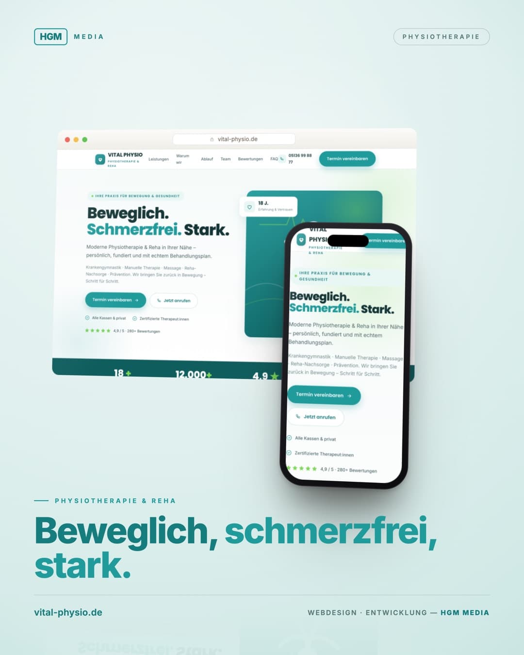 Vital Physio — Beweglich, schmerzfrei, stark.