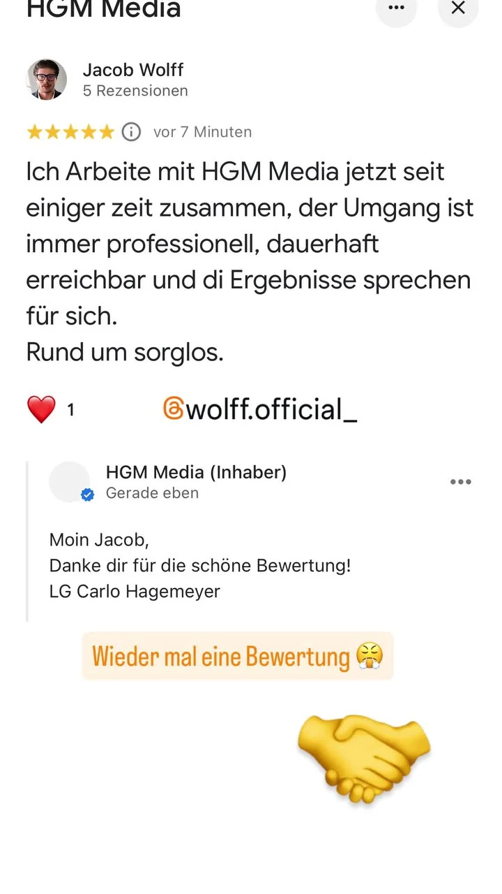 Google-Rezension von Jacob Wolff