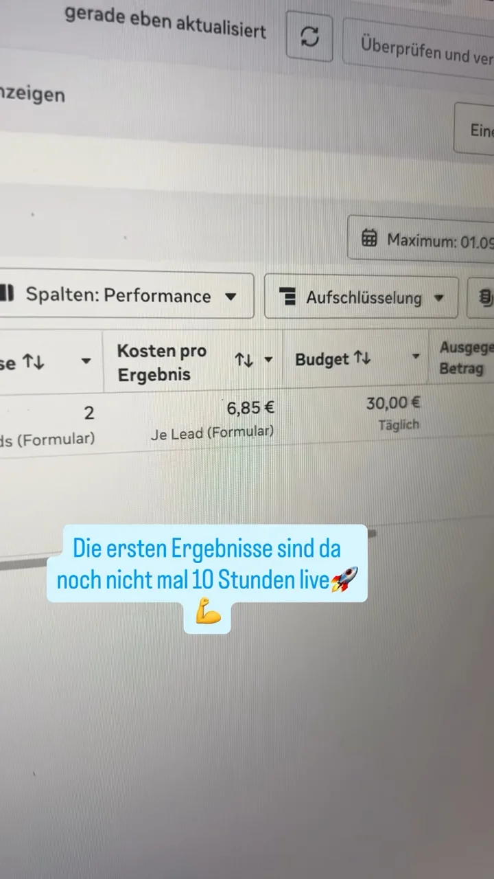 Die ersten Ergebnisse nach weniger als 10 Stunden